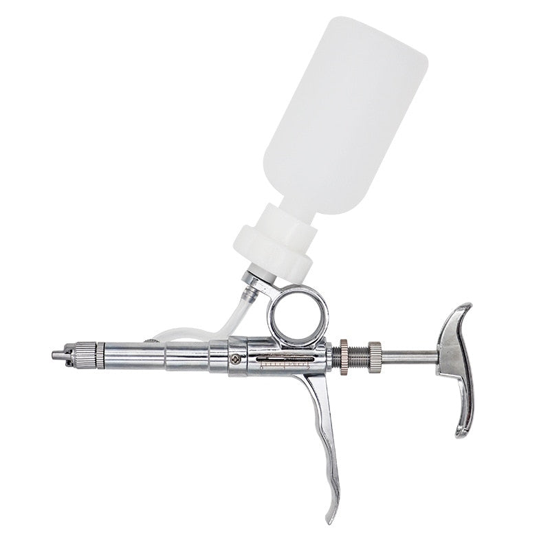 Automatic Animal Husbandry Continuous Syringe Veterinary Equipment With Bottle Inoculation Metal Multifunctional Farm Tool 5ml