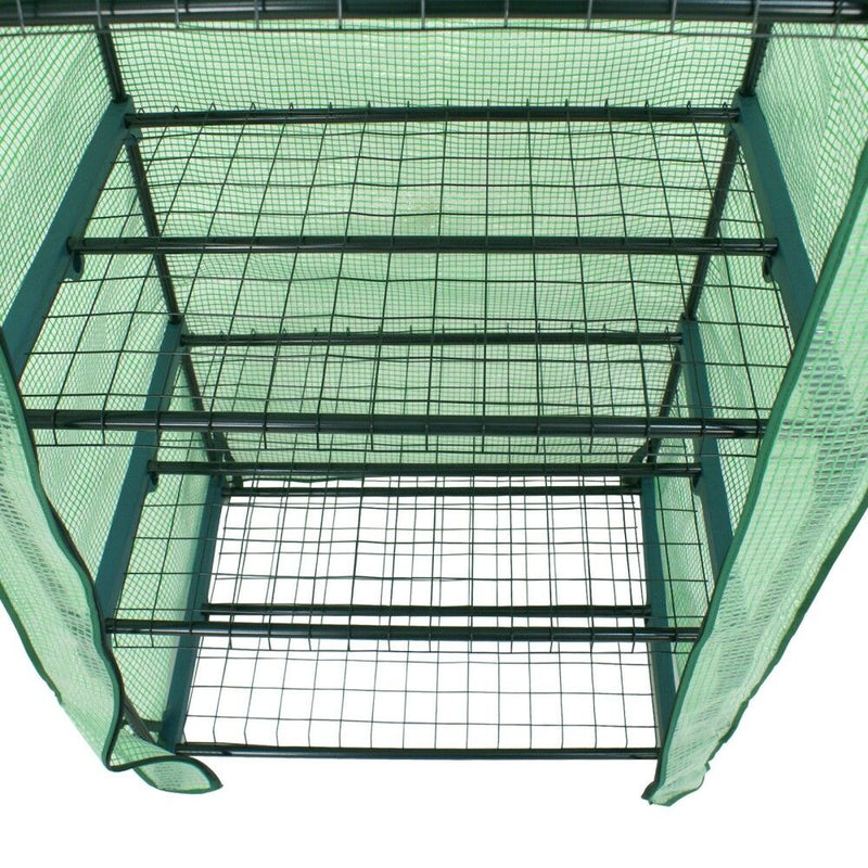 Mini Greenhouse Outdoor Portable Green House Gardening w/ 4 Tier PE Cover