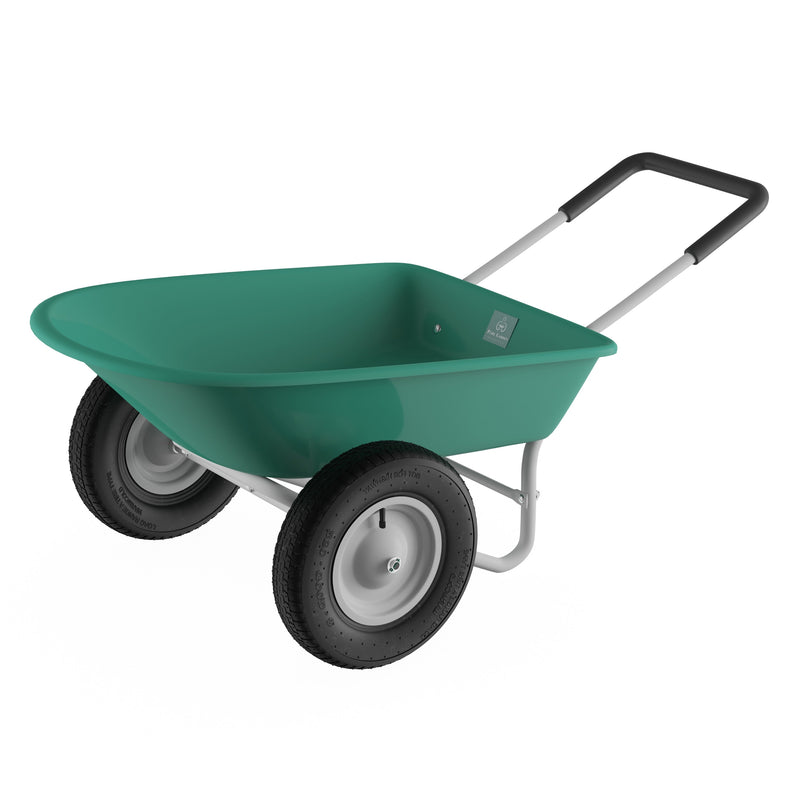 2-Wheeled Garden Wheelbarrow