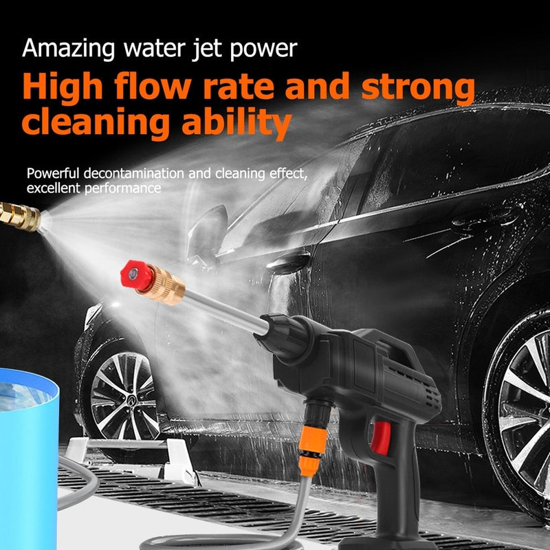 Portable Cordless High Pressure Car Washer 24v Lithium Battery Power Sprayer Washer Garden Watering Wash Tool Auto Washer Guns