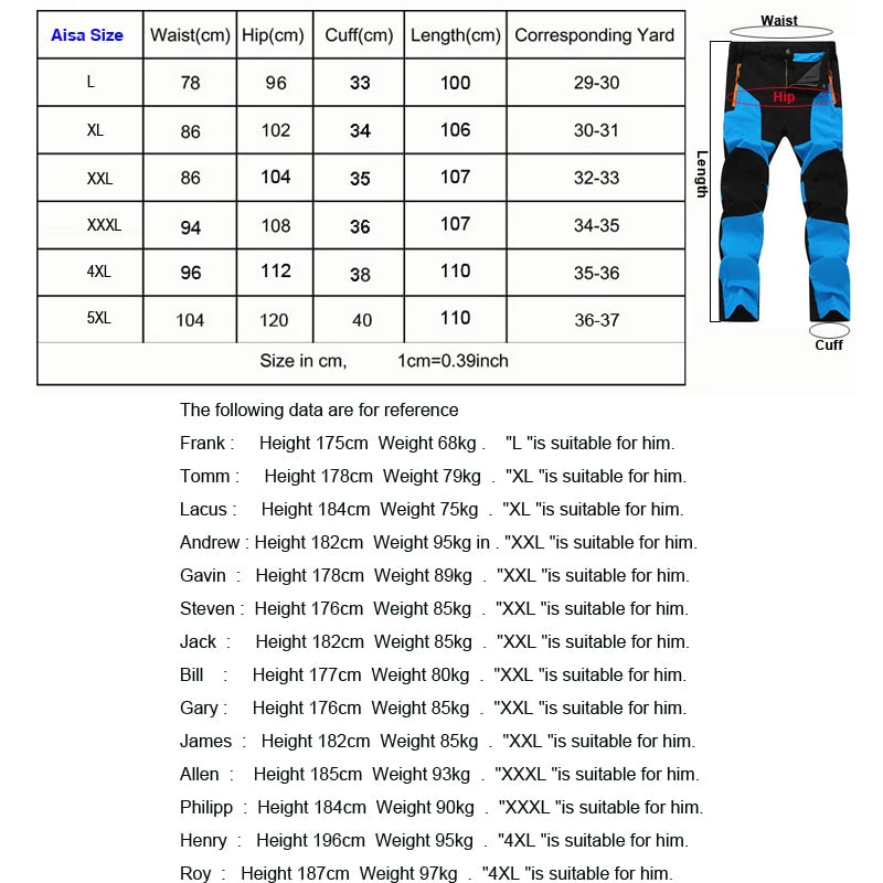 Men Hiking Camping Pants Wear Resistant Quick Dry Anti UV Pant Waterproof Elastic Trousers 5XL Climbing Trekking Summer