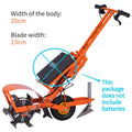 Electric weeder with ditching, soil loosening, plowing and soil turning function,