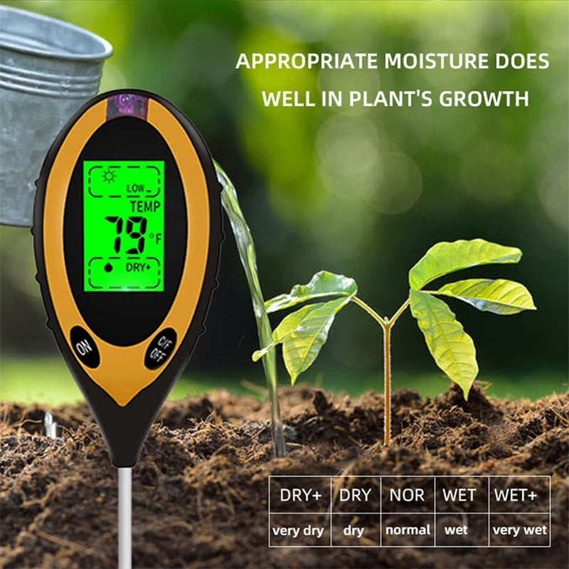 4 in 1 Soil PH Meter Tester Soil Tester PH