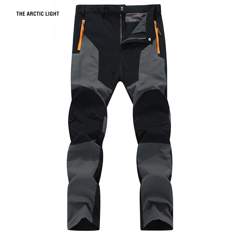 Men Hiking Camping Pants Wear Resistant Quick Dry Anti UV Pant Waterproof Elastic Trousers 5XL Climbing Trekking Summer