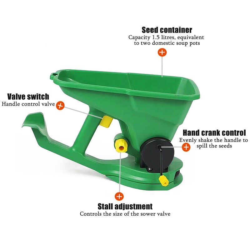 Hand Held Seed Spreader Gardening Portable