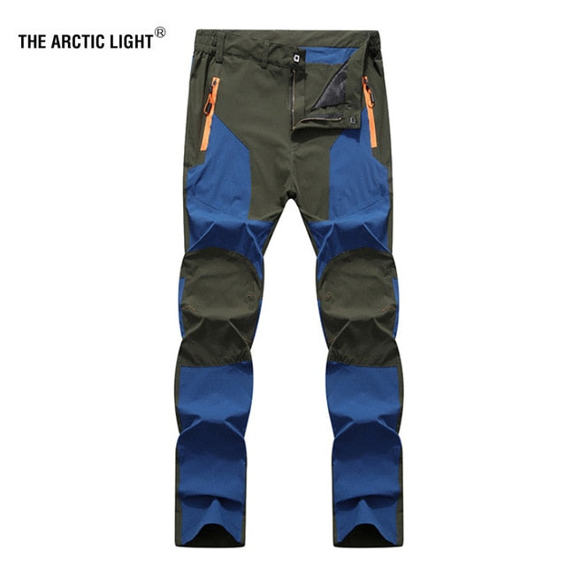 Men Hiking Camping Pants Wear Resistant Quick Dry Anti UV Pant Waterproof Elastic Trousers 5XL Climbing Trekking Summer