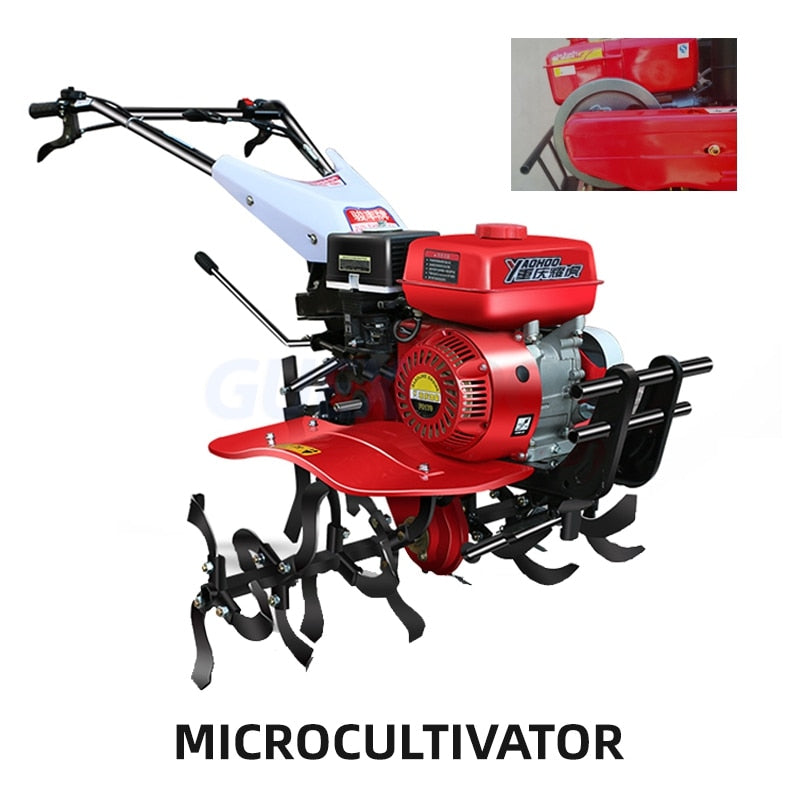 Micro tillage machine Small scarifier Rotary tillage ridging weeding ploughing machine Diesel gasoline multi-function rotary cul