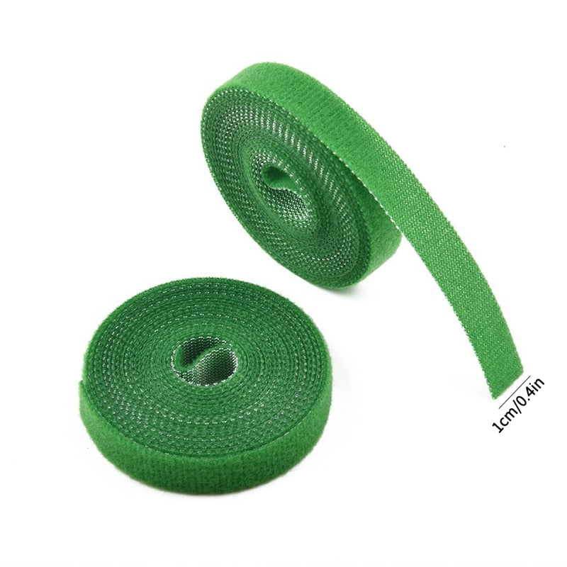 Tie Home Garden Plant Shape Tape Hook Loop Bamboo Support Accessories